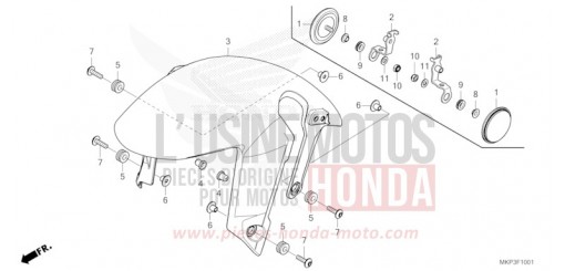 AILE AVANT (CBR500RAN/P) CBR500RAN de 2022